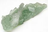 Green Cubic Fluorite Crystals with Phantoms - China #216327-1